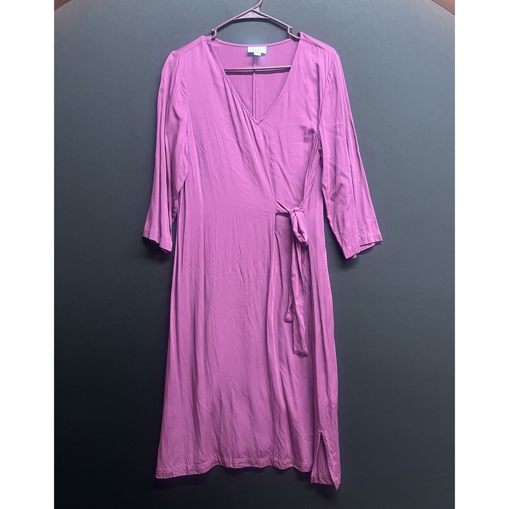 Pure J Jill Dress‎ Womens S Purple Faux Wrap Classic